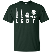 Liberty Guns Beer Trump Support - Funny Parody LGBT T-Shirt