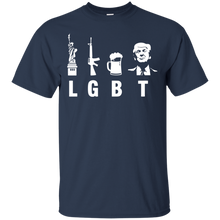 Liberty Guns Beer Trump Support - Funny Parody LGBT T-Shirt