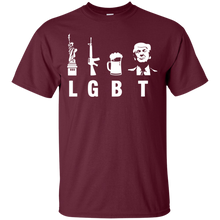Liberty Guns Beer Trump Support - Funny Parody LGBT T-Shirt