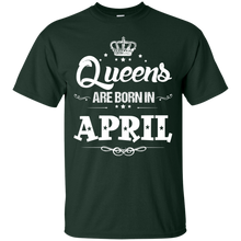 Women_s Women_s Queens Are Born In april - Birthday T-Shirt
