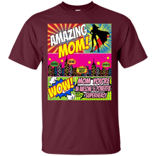 Mothers Day Gift Shirt Superhero Mom Comic Strip Amazing Mom T-Shirt