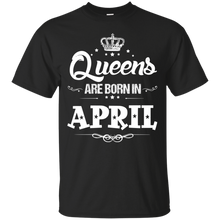 Women_s Women_s Queens Are Born In april - Birthday T-Shirt
