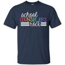 School Counselors Rock Colorful T-Shirt