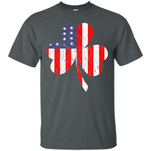 Irish American Flag Shamrock T-Shirt