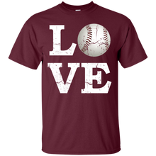 I Love Baseball Ball - Softball Gift for Mom Dad Fan T-Shirt