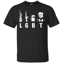 Liberty Guns Beer Trump Support - Funny Parody LGBT T-Shirt